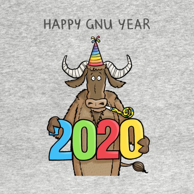 Happy Gnu Year by CarlBatterbee